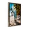 Stupell Industries Blue Surfboard Coastal Blur Black Framed Floater Canvas Wall Art, design by LSR Design Studio